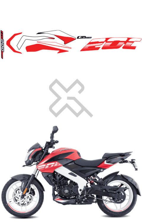 Pulsar NS200 Stickers | Pulsar NS200 Full Body Graphics